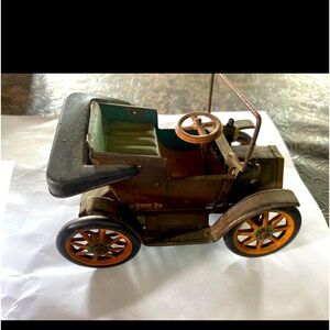 Antique tin toy car